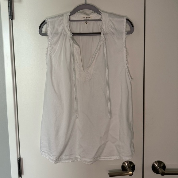 Anthropologie Cloth & Stone Linen Front Tie Tank - Picture 1 of 6